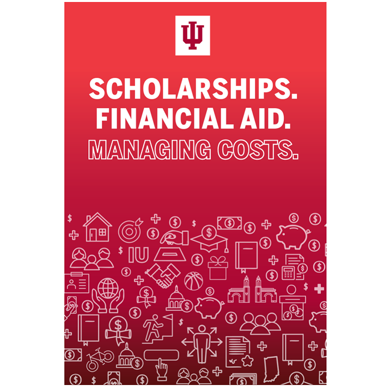 Scholarships, financial aid, and managing costs brochure front cover